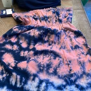 Anthropology strapless dress